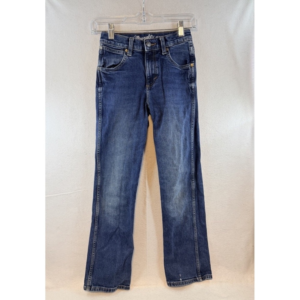 Wrangler Retro Jeans Relaxed Boot, Boys 12 SLIM Denim Adjustable Waist Stretch - Picture 3 of 10
